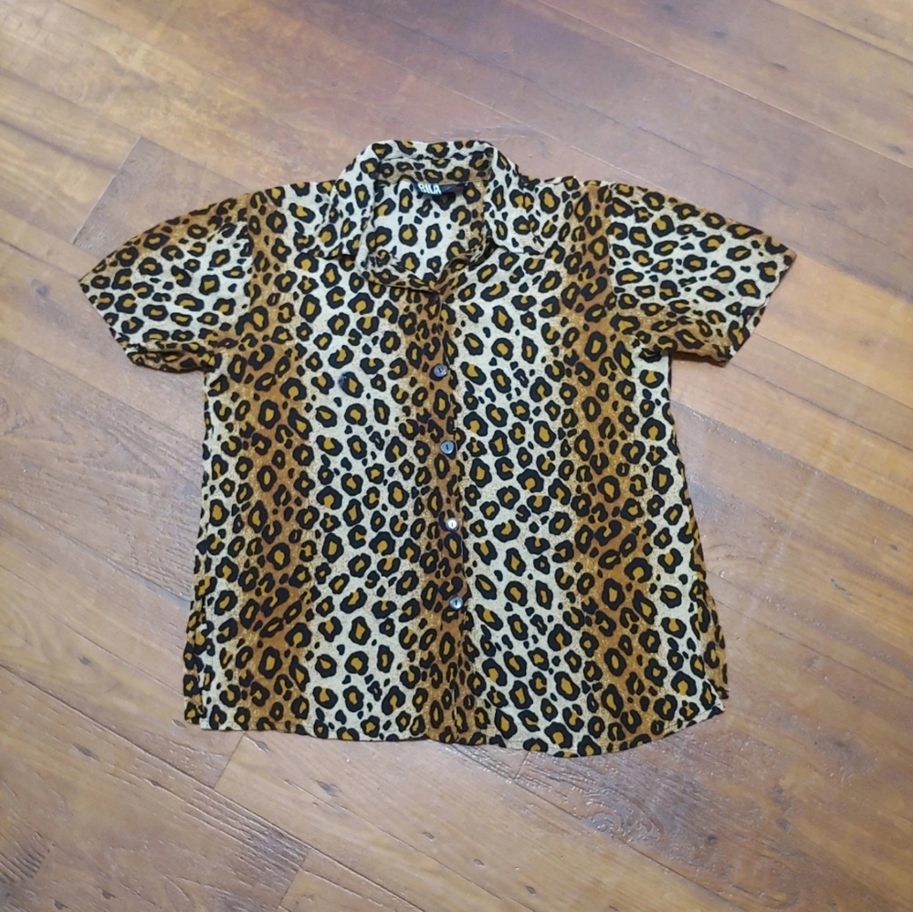 Bila Leopard Print Women's Shirt